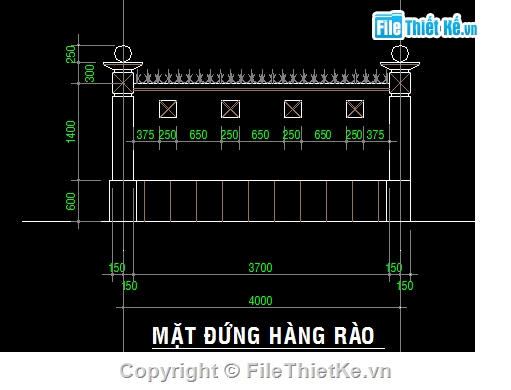 Bản vẽ,Bản vẽ mặt bằng,Bản vẽ autocad,mẫu hàng rào,bản vẽ hàng rào,Bản vẽ mặt đứng